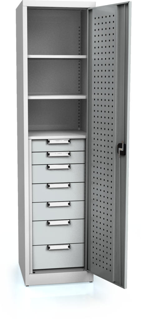 System cupboard UNI 1950 x 490 x 500 - shelves-drawers